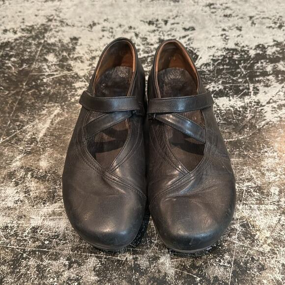 Wolky Black Leather Passion Mary Jane Shoes Size 39 - Picture 5 of 8